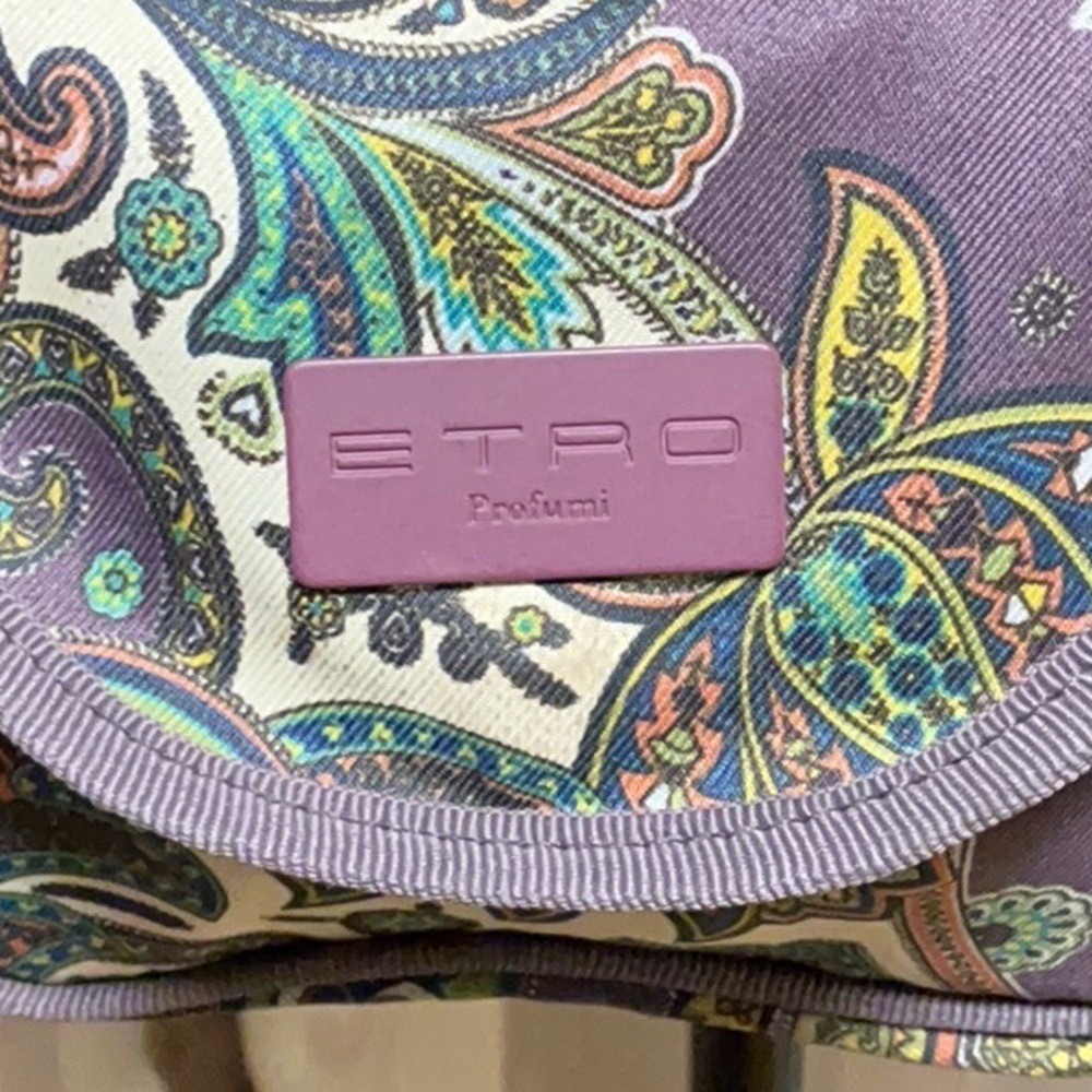 Etro Purple Paisley Profumi Small Crossbody/Vanity Bag Italian Designer EUC - Picture 2 of 6